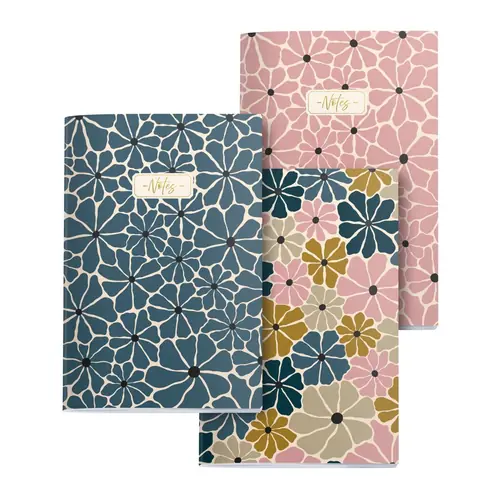 Set of notebooks Miquelrius A6 Boho Essence Stitched 80L 80g/m2 plain 3/1 MR8304-1