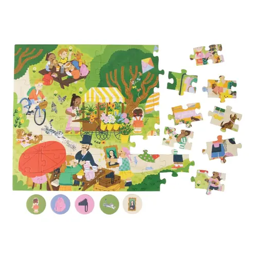 Educational puzzle Apli Find It First! Puzzle Market 20125-1