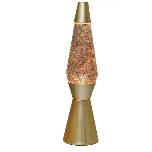 Lava lampa iTotal Glitter Gold XL1770-0