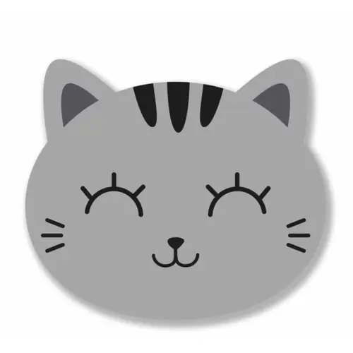 Mouse pad iTotal 3D in shape of Cat grey XL2552M-0