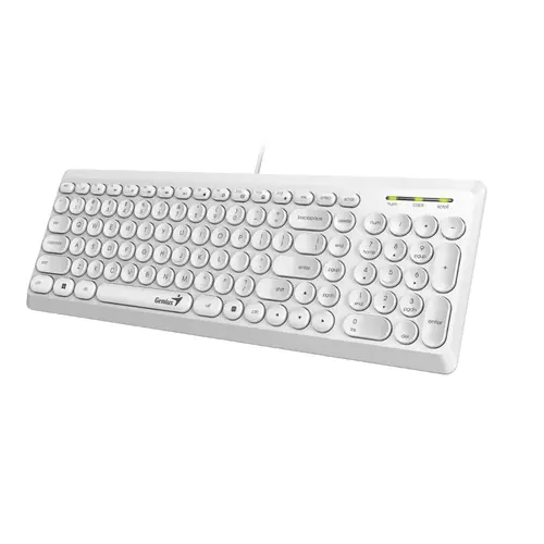 Tipkovnica Genius SlimStar Q200 USB, Bijela-0
