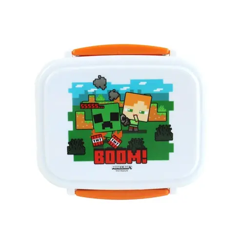 Bento kutija za ručak s priborom Puckator Minecraft SSS BOOM LBOX135-0