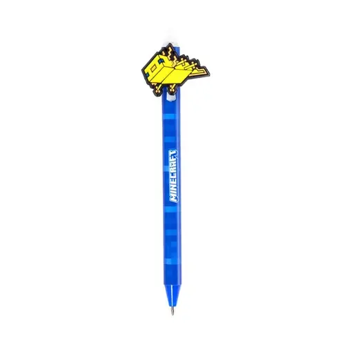 Puckator erasable ballpoint pen with PVC Minecraft topper, assorted 36/1 PEN289-3