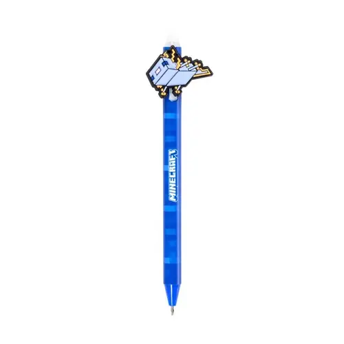 Puckator erasable ballpoint pen with PVC Minecraft topper, assorted 36/1 PEN289-4