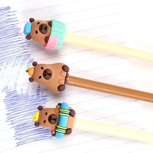 Kemijska olovka Puckator piši briši s ukrasom Capybara sortirano 36/1 PEN284-2