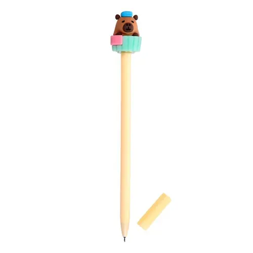 Kemijska olovka Puckator piši briši s ukrasom Capybara sortirano 36/1 PEN284-4