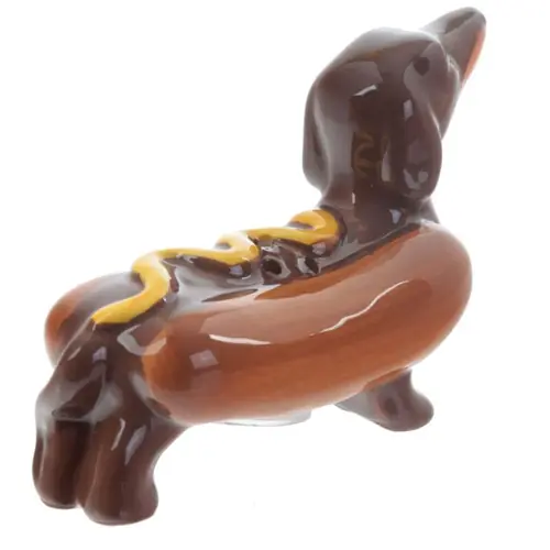 Keramički set za sol i papar Puckator s motivom hot doga i senfa SP60-3