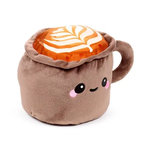 Plišani stoper za vrata Puckator Foodiemals Cappuccino DST168-0
