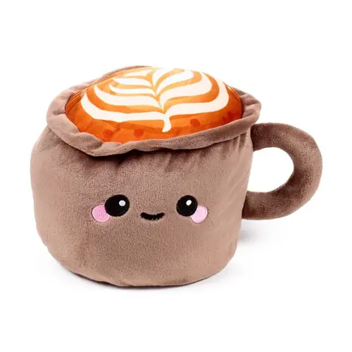 Plišani stoper za vrata Puckator Foodiemals Cappuccino DST168-2