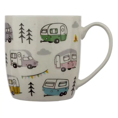 Porculanska šalica Puckator Wildwood Caravan 300 ml MUG356-0