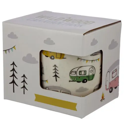 Porculanska šalica Puckator Wildwood Caravan 300 ml MUG356-4