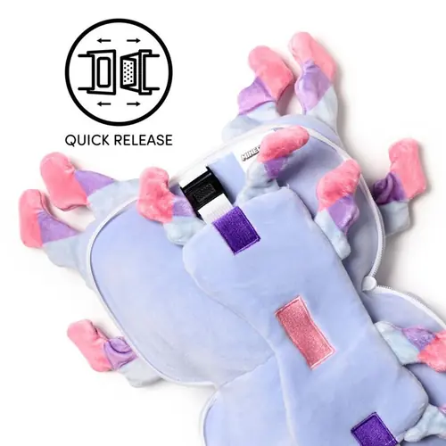 Putni jastuk i maska za oči Puckator Relaxeazzz Minecraft Axolotl CUSH431-4