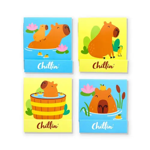 Rašpica (turpija) za nokte u knjižici 6 kom Puckator Capybara sortirano 48/1 NAIL155-1