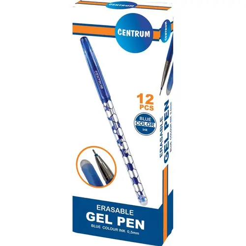 Kemijska olovka Centrum gel piši briši plavi ispis 88046-0
