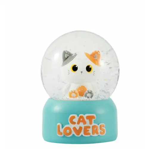 Snow globe iTotal Cat orange XL3186-0