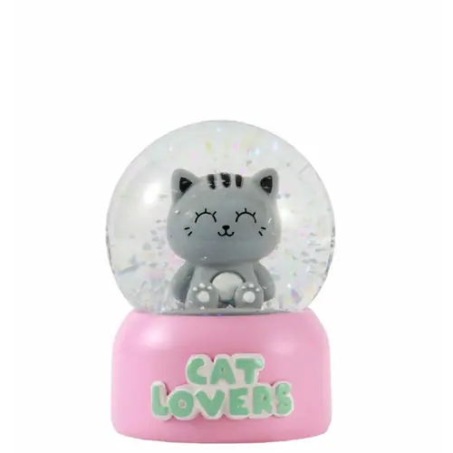 Snow globe iTotal Cat grey XL3187-0