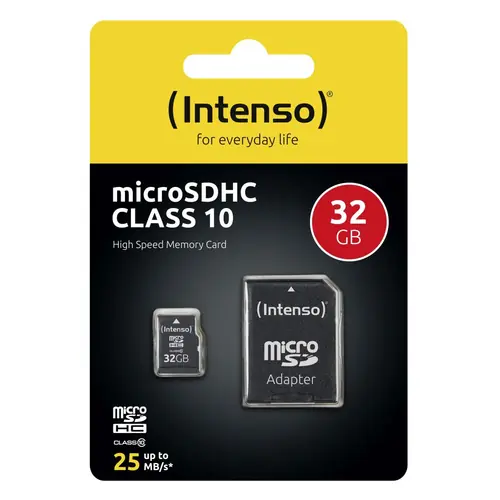 Intenso Memory Card #3413480 micro SDHC 32GB Class 10-0