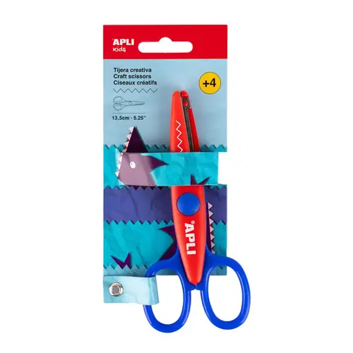 Škare Apli cik-cak nazubljene plave 13,5cm 20000-0