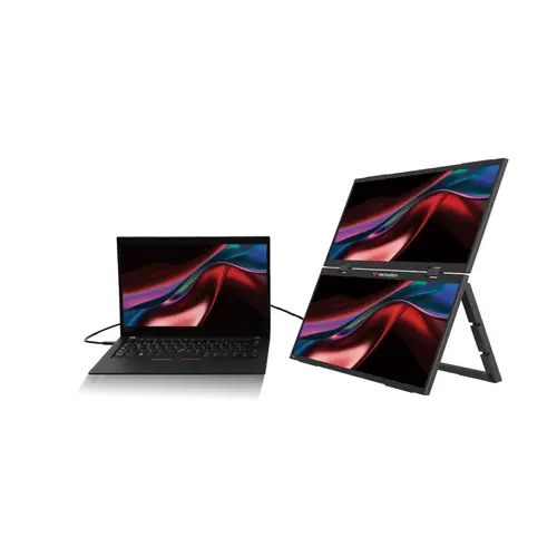 Prijenosni monitor dvostruki 15.6" Verbatim #32403 Full HD 1080p, 2xUSB-C/1xHDMI/1xUSB-A-1
