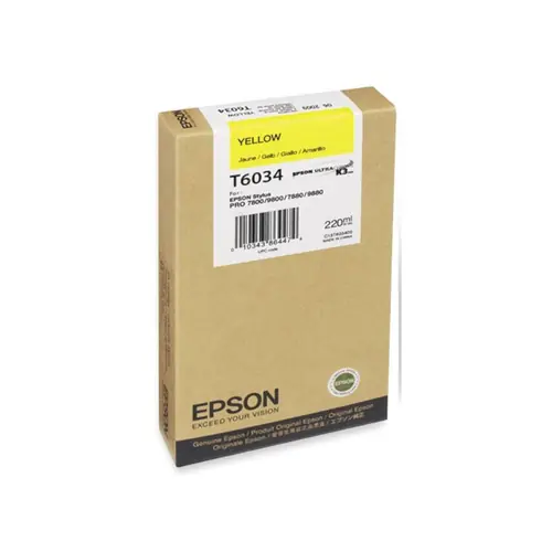 Tinta Epson T603400 STY 7800/9800 yellow 220ml-0