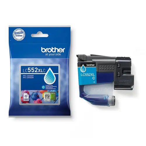 Tinta Brother LC552XLC cyan 1.5k-0