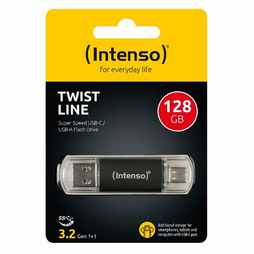 USB stick Intenso 3.2 Flash Drive #3539491 128GB, Twist Line-0