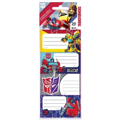 Naljepnice školske Transformers 5L (20 komada) 483253-0