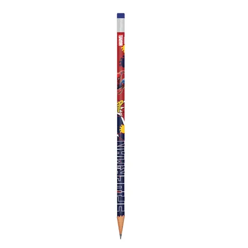 Olovka grafitna Spiderman s gumicom (blister 6kom) 508550-1
