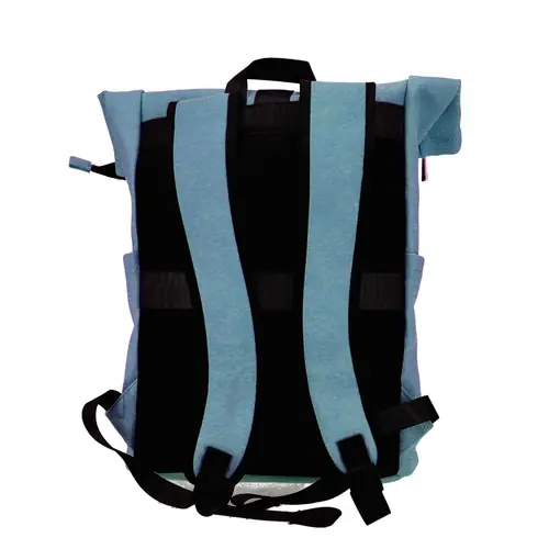 Ruksak Swiss Only s preklopnim (roll-top) zatvaranjem 29x12x42cm 16L nebesko plavi SO-123-SBLUE-2