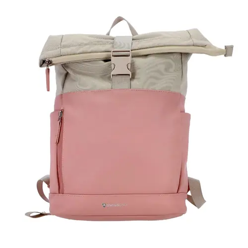 Ruksak Swiss Only s preklopnim (roll-top) zatvaranjem 29x12x42cm 16L rozo bež SO-124-PBEIGE-0