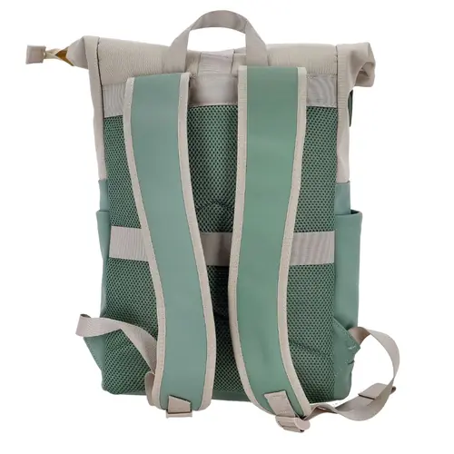 Ruksak Swiss Only s preklopnim (roll-top) zatvaranjem 29x12x45cm 16L zelena bež  SO-124-GBEIGE-1
