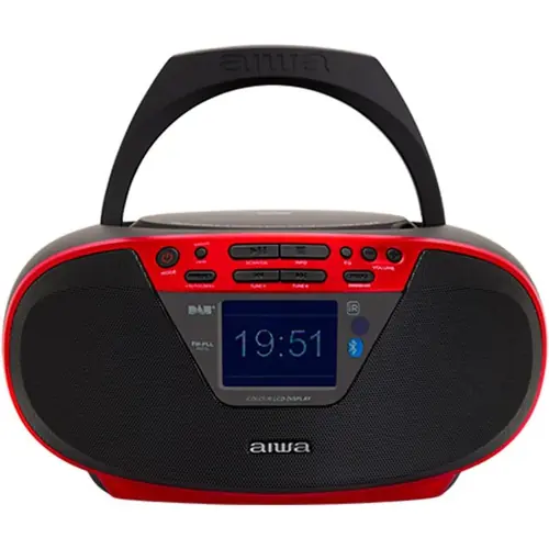 Prijenosni CD radio Boombox AIWA BBTU-500DAB/RD, crveni-0