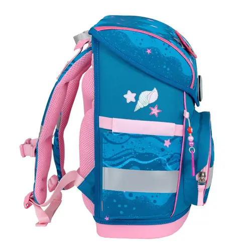 Torba školska Belmil compact with patches mermaid 405-41/AG/B/3-2