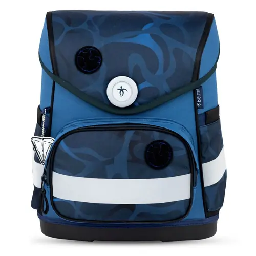 Torba školska Belmil compact with patches wave storm 405-41/AG/B/12-1