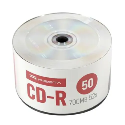CD-R Platinet Fiesta #56595 700MB 52x, Wrap Spindle 50/1-0