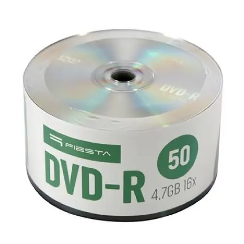 DVD-R Platinet Fiesta #40718 4,7GB 16x, Wrap Spindle 50/1-0
