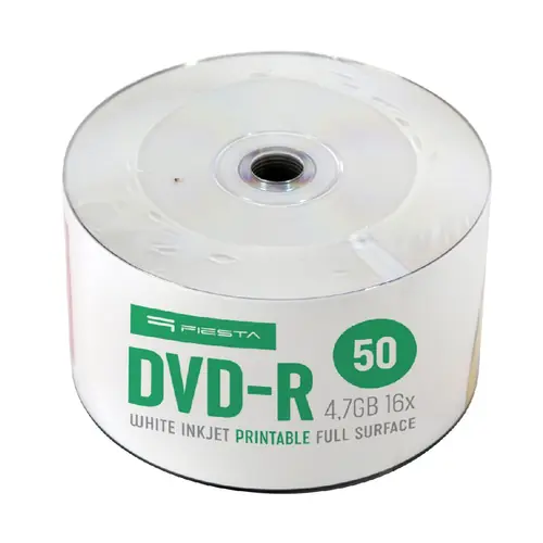 DVD-R Platinet Fiesta #45817 4,7GB 16x, Wrap Spindle 50/1, Printable-0