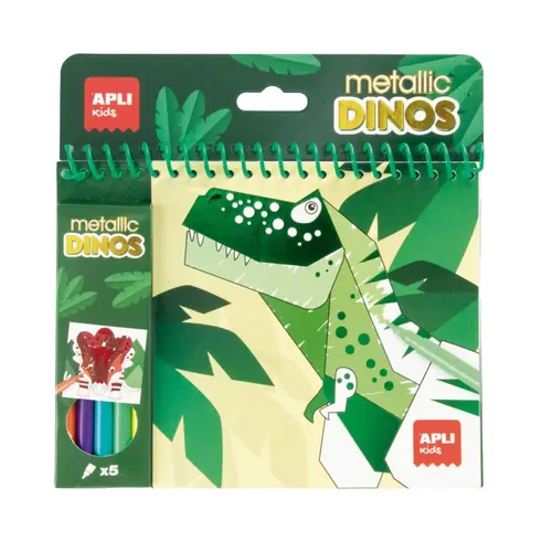 Bojanka Apli Metallic Dinos sa flomasterima 20574-0