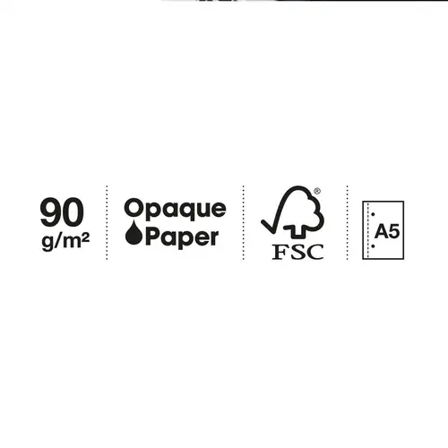 Kolegij blok Miquelrius A5 90g 80L spiralni crte Entredos Chelindonium MR4503-4