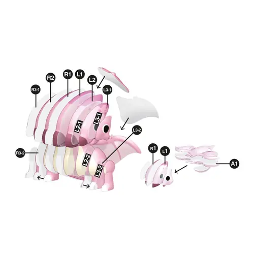Puzzle 3D Apli Dinos Pterosauria 20040-2