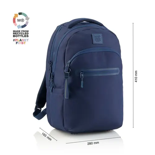 Ruksak školski Miquelrius 3 odjeljka Raw navy 25L MR19865-3