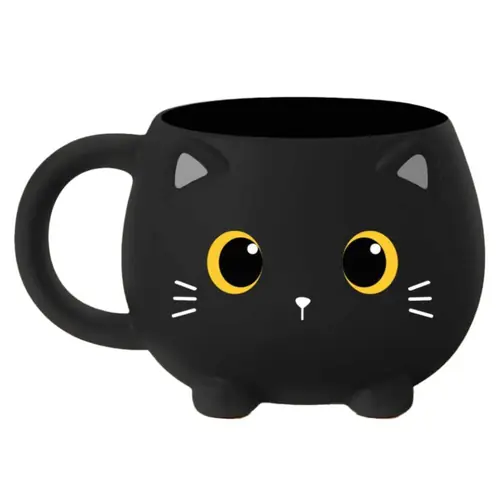 Šalica iTotal Chunky Cat crna XL2568A-0