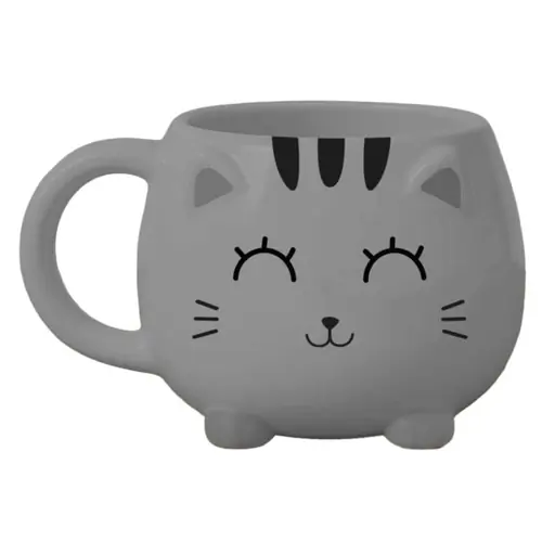 Šalica iTotal Chunky Cat siva XL2568C-0