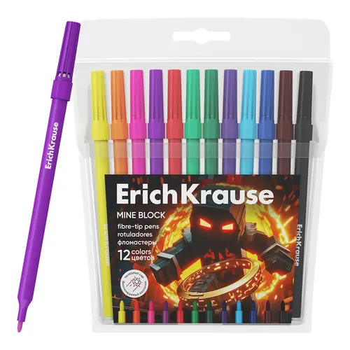 Flomaster ErichKrause Mine Block 12 boja 12/1-0