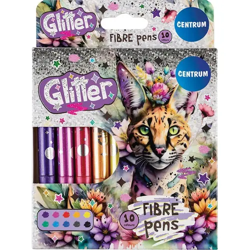 Flomasteri Centrum 10 boja Jumbo Glitter blister 10/1 81230-0