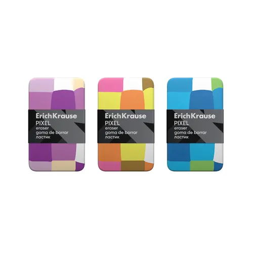 Eraser ErichKrause Pixel assorted 48783-1