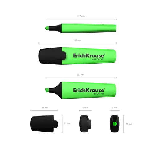 Marker za označavanje ErichKrause Visioline V-12 zeleni 10/1-3