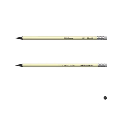 Graphite pencil ErichKrause Pastel HB with eraser pastel assorted 55272-2