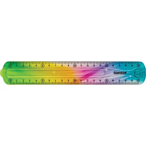 Ravnalo Centrum plastično fleksibilno šareno 20cm sortirano 81222-5