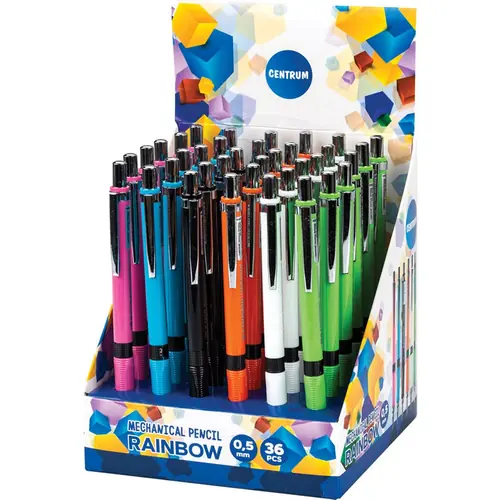 Tehnička olovka Centrum Rainbow 0,5mm sa gumicom sortirano 36/1 83898-0